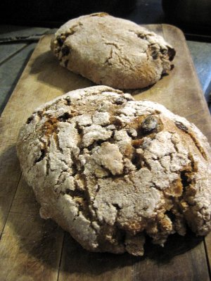 Homemade peasant bread with flour milled at Windward