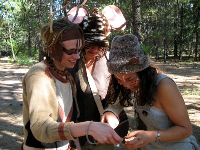 Interns putting on a forest-inspired play, 2008